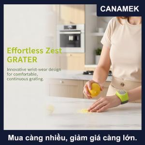 【CANAMEK】 Thép Không Gỉ 4-Trong-1 Vắt Tay Và Slicer Của Nhãn Hiệu Đa Năng Công Cụ Cho Chanh Pho Mát Tỏi Gừng Dễ Dàng Lưu Trữ Nhà Bếp Trợ Giúp