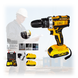DEWALT Cordless Drill Kit 20V – Full Set with Battery Charger and Accessories for Complete Projects