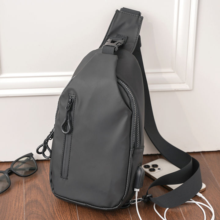 WATERFLY Sling Crossbody Chest Bag: Grey Slim Anti-Theft Cross Body Bag Over  Shoulder Backpack Stealth Side Pack Man Woman | Fruugo US