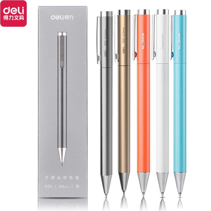 Metal Gel Pens – 0.5mm Retractable Fine Point, Rose Gold & Silver Gray, Smooth Writing, Leak-Proof, 2 Pack