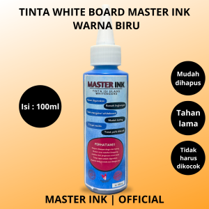 Tinta Spidol Whiteboard Master INK Tinta Isi Ulang Spidol Master INK HITAM 100ml