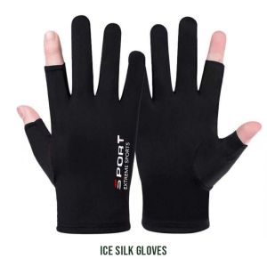 1Pair Drving gloves Gloves Thin Stretch Driving Sunscreen Performance Silk gloves Dust-proof Fashion Thin High Quality Summer sunscreen