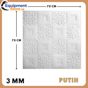 Wallpaper 3D Foam Motif Batik 70 x 70 cm Wallpaper Sticker Hiasan Dinding