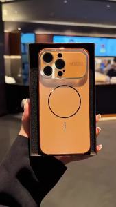 เคสแม่เหล็ก AG พร้อมตัวป้องกันกล้องมุมกว้าง เลนส์โลหะสำหรับ iPhone 17/17 Pro Max เคสศัพท์มือถืออะคริลิคหรูหราแบบฝ้า