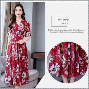 Bustier Skirt Mid-length Slimming One-piece Dress Knee-length Fitting Brighten Everyday Wear