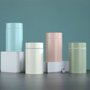 ZYJC Leak Proof Mini Porridge Soup Container Thermos Cup Thermos Kettle Soup Cup Preservation Pot 304 Stainless Steel 260ml Thermal Water Bottle Water Cup Thermoses Vacuum Flask