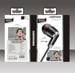 Handsfree Headset + Mic XT-19 Earphone Stereo Sound Quality Heavy Bass