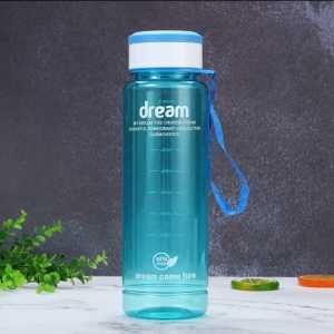 Botol Minum Anak Sekolah SD TK 600ML Free Sticker 2D dan 3D Korea Lucu Tali Panjang
