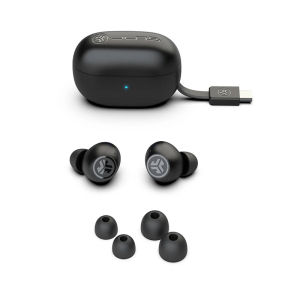 JLab GO POP ANC True Wireless Earbuds with Active Noise Cancelling Dual Connect Fast Pair Compact
