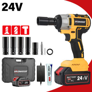 Impact Wrench Size Rechargeable Battery Impact Cordless Electric Wrench Power Tool Drill