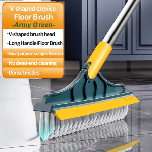 3 in 1 Bathroom Brush Cleaner Floor Brush Long Handle Kitchen Washing Windows Crevice Cleaning Brush