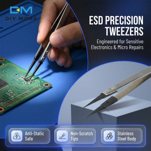 Diymore ESD-259A Chống-Tĩnh Sanding Nhíp-Dụng cụ sửa chữa Cho Thiết Bị Điện Tử Đồ Trang Sức Và Nhỏ Thiết Bị Kỹ Thuật Số