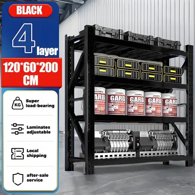 Storage Shelves Multi-Layer Shelves Home Storage Shelves Super Strong Load-Bearing Express Supermarket Heavy Cargo Shelves