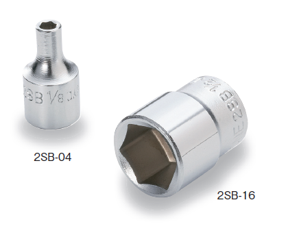 Japanese Tools Socket TONE (JAPAN) Standard Chrome Box Socket 6 point - 1/4