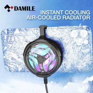 DAMILE Bộ Làm Mát Điện Thoại AL01 Bộ Tản Nhiệt Điện Thoại Di Động Giá Đỡ Quạt Tản Nhiệt Bộ Tản Nhiệt Chạy Bằng USB Tương Thích Với Điện Thoại Máy Tính Bảng