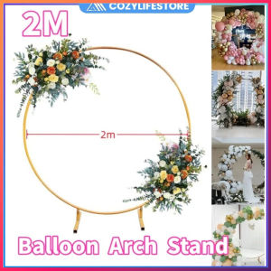 Round Balloon Arch Stand 2M Wedding Stand Flower Rack Circle Arch Wedding/Birthday Party Backdrop