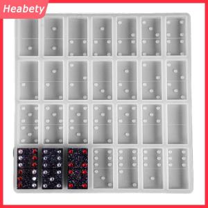 Heabety Silicone Domino Trò chơi đồ chơi làm khuôn nhựa Epoxy thủ công DIY khuôn đúc