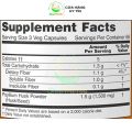 Viên uống bổ sung chất xơ thuần chay Now Psyllium Husk Caps 500mg 200 viên từ vỏ mã đề hữu cơ.. 