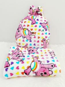 Julyshop หมอนผ้าห่ม หมอนผ้าห่มพกพา หมอนผ้าห่มในรถ หมอนผ้าห่ม care bear หมอนผ้าห่มเด็ก พร้อมส่งจากไทย