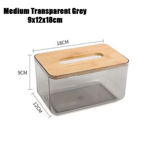 Cindychen888 Simple wooden tissue box Nordic style pumping box living room desktop storage box