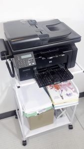 3-Tier Rolling Printer Stand with Wheels Storage Rack for Home Wheels for Office or Home