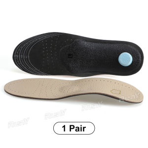 Arch Support Insoles Orthotic Leather Latex Shoe Inserts for Flat Feet Plantar Fasciitis Pain Relief