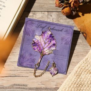 FUTUI Pendant Design Metal Bookmark Exquisite Craft Gilt-Edged Book Separator Fantasy Design Reading Bookmark Student Reading