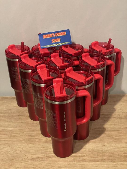 Stanley X Starbucks Red Holiday Collab 40 Oz Limited Edition Tumbler