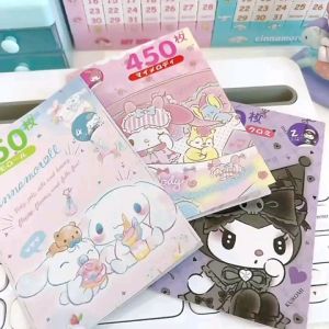 450pcs Sanrio Cute Cartoon Sticker Book Students DIY Planner Scrapbook