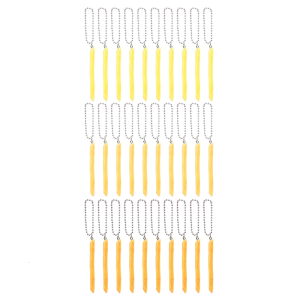 10Pcs Novelty Fries Pendant Keychain Bag Charm Realistic Fries Keychain Key Holder Phone Charm For Adult Kid Women Men
