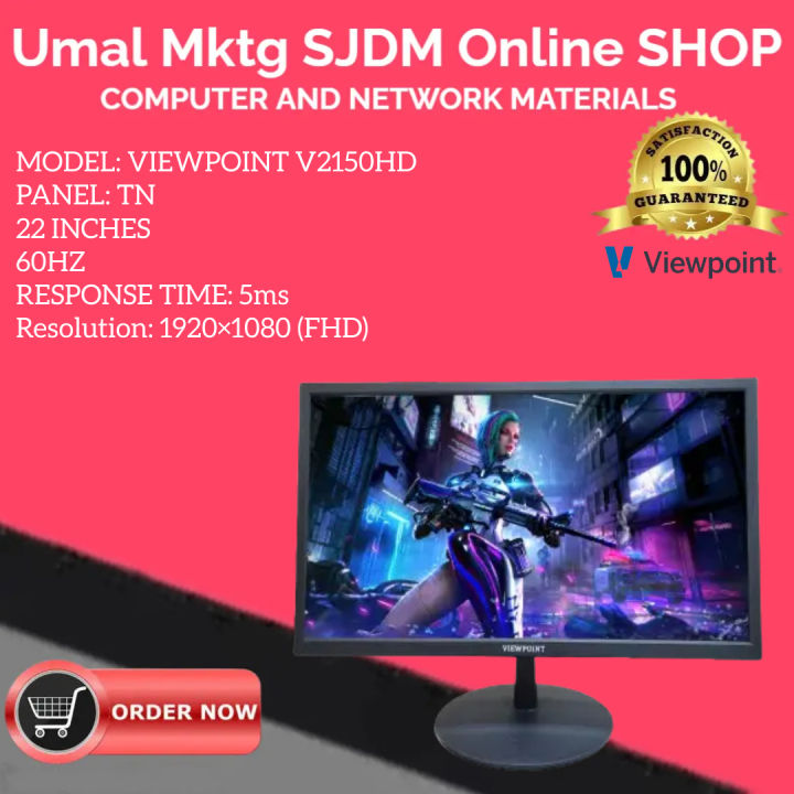 View Point Monitor 22 Inch VIEWPOINT V2150HD 22 INCH 60Hz LED MONITOR *MAX OF 3PCS* | Lazada ...