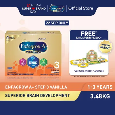 (EXP: 21-02-2027) Enfagrow A+ Step 3 (1Y+) Original/ Vanilla Milk Formula Powder (3.48kg)