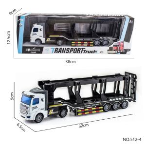 (Malay spot)Pull back/inertia car Semi-trailer heavy truck engineering dump vehicle transport container truck pull back car Lori model boys Gift Toy