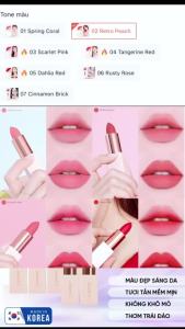 [CHÍNH HÃNG] Son thỏi PEACH C Easy Matte siêu mịn căng mọng lên màu chuẩn Siêu Xinh (Sale Date)