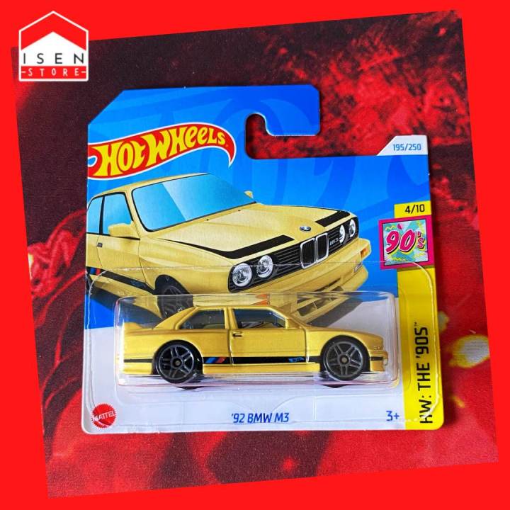 Hot Wheels '92 BMW M3 (Creamy Yellow) HW: The '90s 4/10 Toy