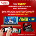 SET TOP BOX MATRIX APPLE DVB-T2 / STB MATRIX APPLE MERAH. 