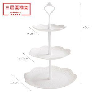 Khay Dĩa Đựng Trái Cây Bánh Kẹo Hoa Quả. Mứt Tết 3 Tầng Sang Trọng Giá Để Bánh Trang Trí Cho Các Bữa Tiệc
