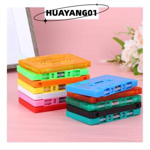 HUAYANG01 [2023 new HOT FASHION] 1PC màu trống Băng trường hợp âm thanh từ tính ghi âm băng cassette vỏ rỗng Reel để Reel cassette (không có băng lõi)