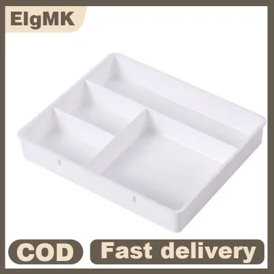 ElgMK ถาดใส่ของแบบหลายเซลล์สำหรับจัดระเบียบลิ้นชักตั้งโต๊ะกล่องเก็บของอเนกประสงค์ภาชนะแบ่งช่องสำหรับบ้านสำนักงานบ้าน