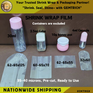 200pcs Shrink Wrap Plastic Packaging Shrinkable Plastic Sealer Tape for Bottle Container Capsule