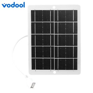 3W/6W/10W Portable Solar Panel with Carabiners Lightweight Solar Charger USB Outputs for Phone Power Bank Camping Backpacking