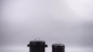 2Pcs Onion Canister 2 Sizes Potato Bins Carbon Steel Garlic Bin Vegetable Tins Practical Potato and Onion Tins