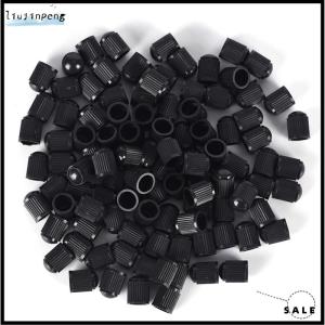 【liujinpeng】 100pcs Black Plastic Auto จักรยานรถจักรยานยนต์รถบรรทุกล้อยางวาล์ว Stem CAP