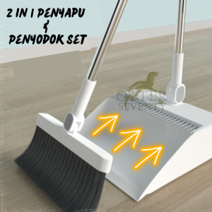 (READY STOCK) EXTRA Durability 2 in 1 Spray Mop Easy Mop Washable Microfibre Mop Pad Space Saving Household Living Mop Lazy Mop
