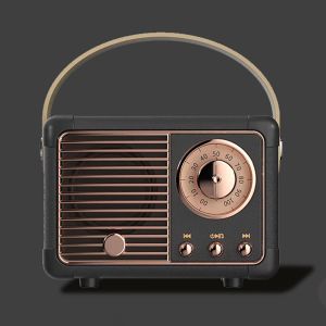 ลำโพงบลูทูธ แบบพกพา ลำโพง ลำโพงไร้สาย แบบวินเทจพร้อมลำโพงในตัวดีไซน์หรูหราและวินเทจบลูทูธ สินค้าพร้อมส่งในไทย