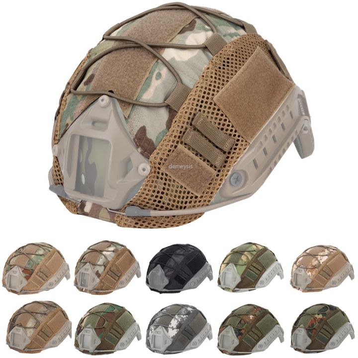 Guantes Tacticos Cubierta De Camuflaje Para Casco Militar Compatible Con  FAST MH/PJ Para Airsoft, Caza O Paintball Funda Cubiertos
