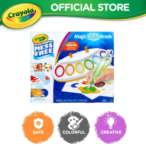 Crayola Magic Light Brush - Color Wonder Mess Free - Washable - Safe & Non Toxic - For Age 3+