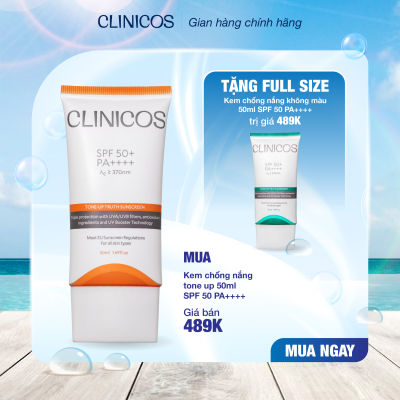 [BUY 1 GET 1 FREE] CLINICOS TRUTH SUNSCREEN SPF 50 PA++++ 50ML