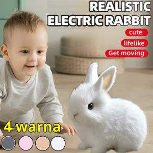 Bunny Ai Simulation Interactive Electric Doll Soft Plush Bunny Toy With Jumping Talking Functions Ideal Birthday Gift For Kids