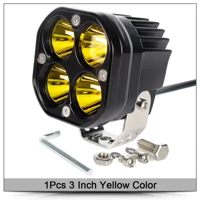 ไฟสปรอดไล12v ไฟสปอร์ตไลท์ ไฟตัดหมอก led สปอทไลท์ 12v ไฟสปอร์ตไลท์รถยนต์ สปอร์ตไลท์ ติดรถ เเพค2ชิ้น สว่างตาเเตก! ไฟสปอร์ตไลท์พุ่งไกลรถยนต์4LED ไฟหน้ารถ LED SPOT BEAM US 40W ไฟช่วยตัดหมอก 9V-36V แสงสีขาว แสงสีเหลือง ไฟสปอร์ตไลท์ LED ไฟหน้า led มอไซค์